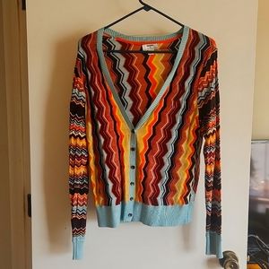 Missoni tribal cardigan.